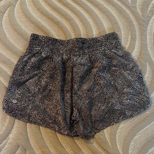 lululemon athletica Black and White Athletic Shorts